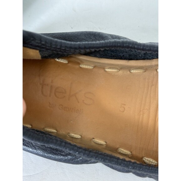 Tieks Women's Ballet Flats 5 California Navy Blue Foldable - Picture 6 of 7